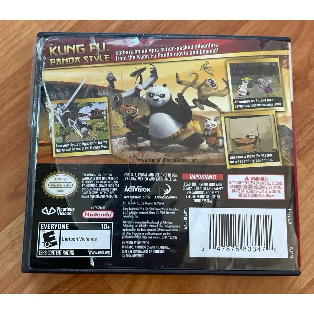 Kung‎ Fu Panda game for Nintendo Ds